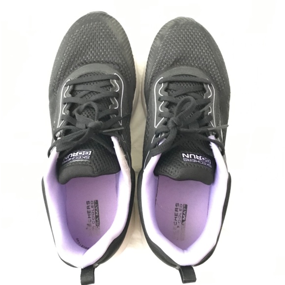 Skechers Women's GO Run Elevate Athletic Shoes Size 9.5 Black Purple White - Picture 2 of 8